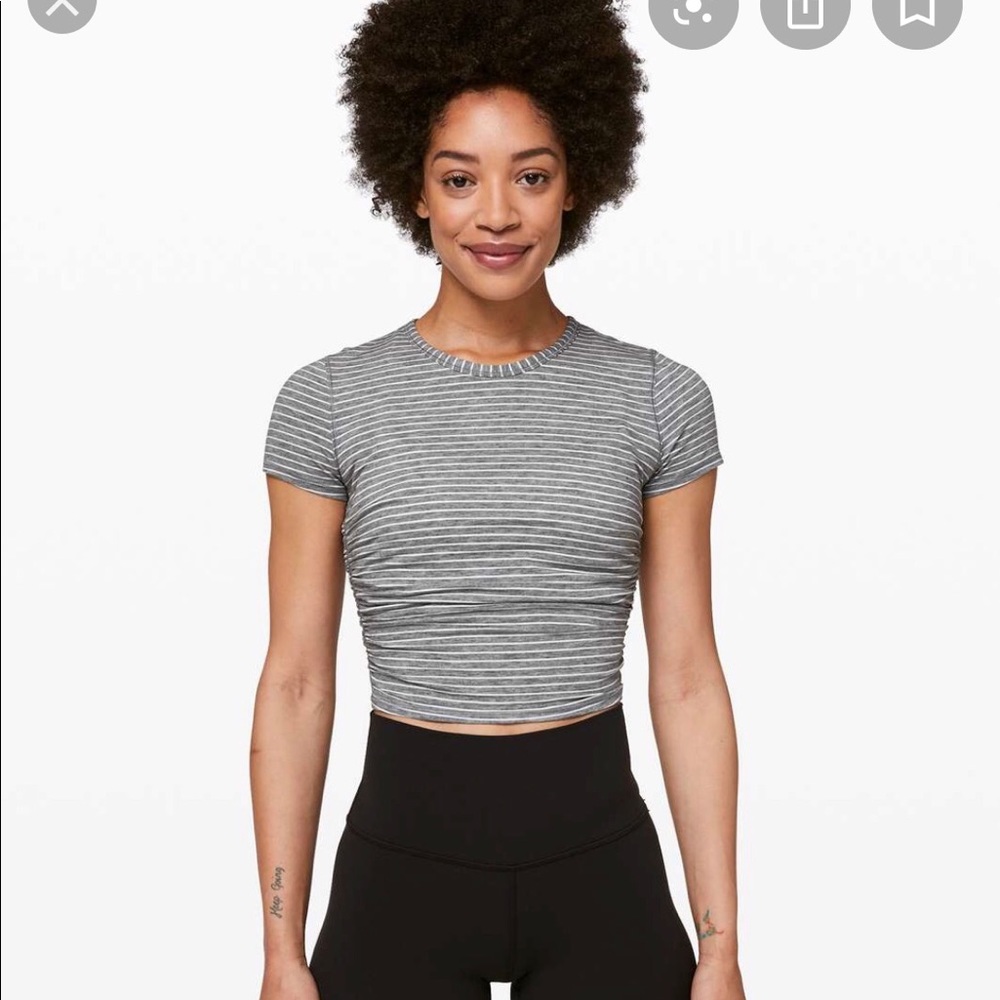 Lululemon all it takes short sleeve heather grey